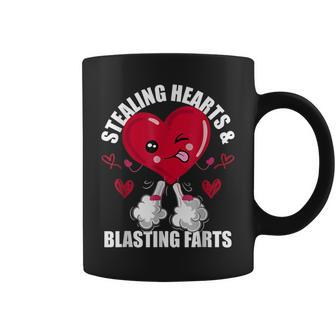 Stealing Hearts And Blasting Farts Quote Kids Men Dino Coffee Mug | Crazezy