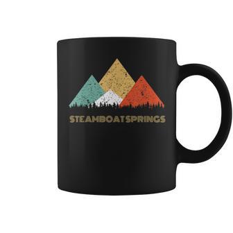 Steamboat Springs City Retro Mountain T For Women Coffee Mug - Monsterry DE