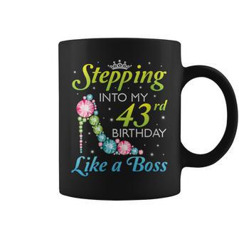 Stepping Into My 43Rd Birthday Like A Boss Was Born In 1977 Coffee Mug | Crazezy