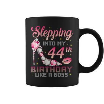 Stepping Into My 44Th Birthday Like A Boss Happy Birthday Me Coffee Mug - Monsterry CA