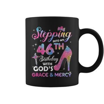 Stepping Into My 46Th Birthday 46 Years Old Pumps Coffee Mug - Monsterry DE