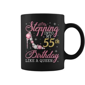 Stepping Into My 55Th Birthday Like A Boss Bday Women Coffee Mug | Crazezy DE