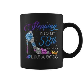 Stepping Into My 58Th Birthday Like A Boss Bday Women Coffee Mug | Crazezy