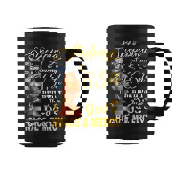Stepping Into My 65Th Birthday With God's Grace & Mercy Bday Coffee Mug - Thegiftio UK