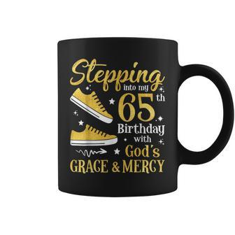 Stepping Into My 65Th Birthday With God's Grace & Mercy Bday Coffee Mug - Thegiftio UK