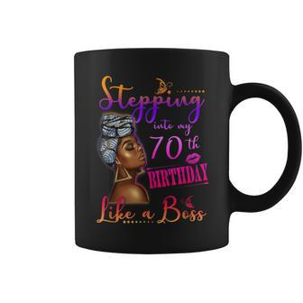 Stepping Into My 70Th Birthday1951 Birthday Black Women Coffee Mug | Crazezy DE