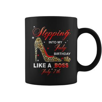 Stepping Into My July 7Th Birthday Like A Boss Coffee Mug | Crazezy CA