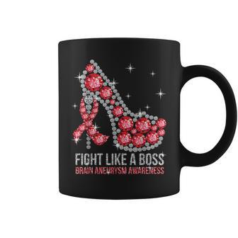Stiletto Heels Women Fight Like A Boss Brain Aneurysm Coffee Mug | Crazezy AU