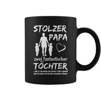 Stolzer Papa Zwei Töchter Idea Tassen - Geschenkecke