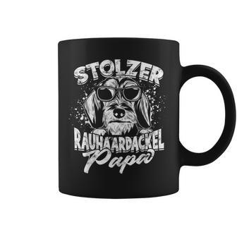 Stolzer Rauhaardackel Papa Herrchen Dogs Dachshund Tassen - Geschenkecke