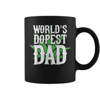 Stoner Dad For Weed Cbd Lovers World's Dopest Dad Coffee Mug | Crazezy AU
