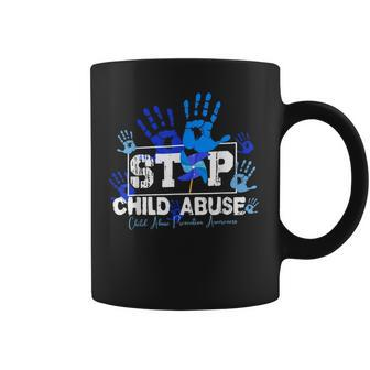 Stop Child Abuse Child Abuse Prevention Awareness Pinwheels Coffee Mug - Seseable