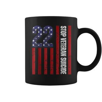 Stop Veteran Suicide Prevention Awareness 22 Veterans A Day Coffee Mug - Monsterry DE