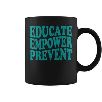 Stop The Violence Sexual Assault Awareness Groovy Educate Coffee Mug | Mazezy