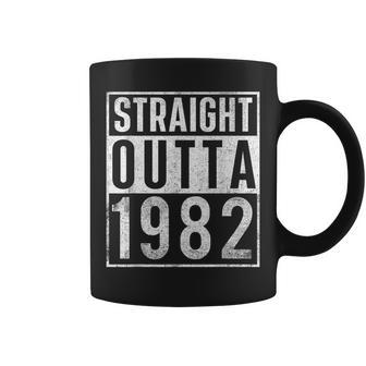 Straight Outta 1982 Year Of Birth Birthday Coffee Mug - Seseable