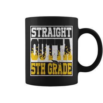 Straight Outta 5Th Grade Graduation Teachers Boys Girls Coffee Mug - Monsterry