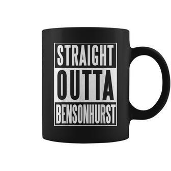 Straight Outta Bensonhurst Brooklyn Coffee Mug - Monsterry