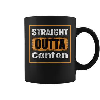 Straight Outta Canton Ohio Usa Retro Distressed Vintage Coffee Mug - Monsterry DE
