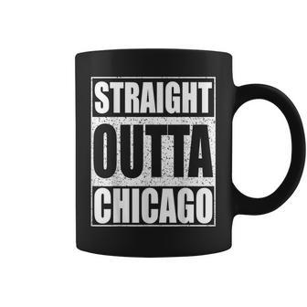 Straight Outta Chicago Illinois State Coffee Mug - Monsterry AU