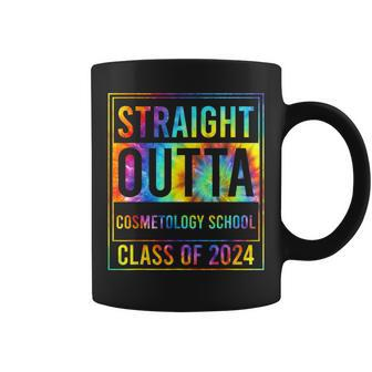 Straight Outta Cosmetology School Graduation Idea Class 2024 Coffee Mug - Monsterry DE