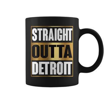 Straight Outta Detroit Michigan Coffee Mug - Monsterry CA