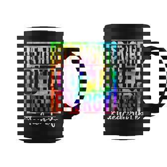 Straight Outta Energy Last Day Of School Era Tie Dye Teacher Coffee Mug | Mazezy