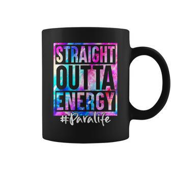 Straight Outta Energy Para Life Tie Dye Coffee Mug | Mazezy