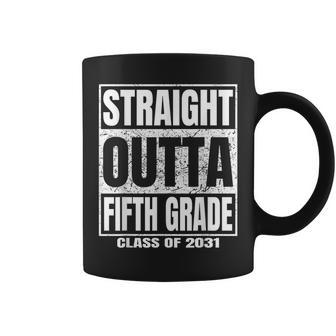 Straight Outta Fifth Grade Graduation Class 2031 5Th Grade Coffee Mug - Monsterry AU
