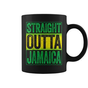 Straight Outta Jamaica Caribbean Party Coffee Mug - Thegiftio UK