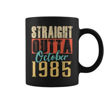 Straight Outta October 1985 35Th Awesome Birthday Coffee Mug - Monsterry