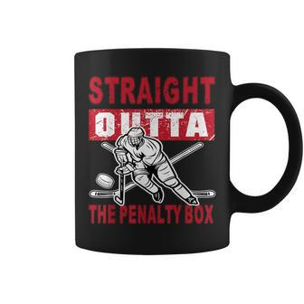 Straight Outta The Penalty Box Hockey For Men Coffee Mug - Seseable