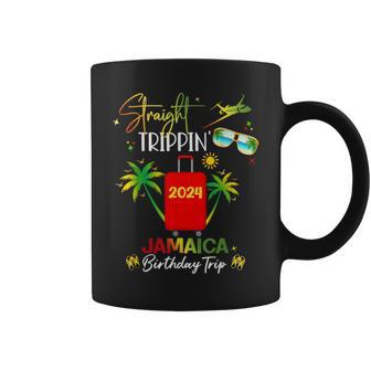 Straight Trippin' Jamaica Vacation 2024 Birthday Family Trip Coffee Mug - Seseable