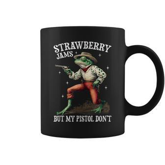 Strawberry Jams But My Pistol Don't Frog Meme Coffee Mug - Monsterry DE