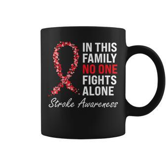 Stroke Survivor Stroke Awareness Red Ribbon Coffee Mug - Thegiftio UK