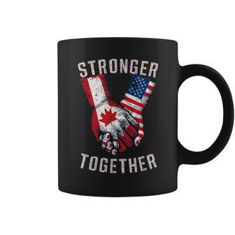 Stronger Together Canada Day Usa Couples Coffee Mug - Monsterry