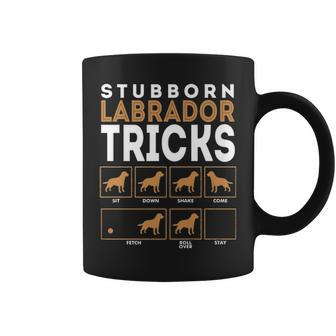 Stubborn Labrador Retriever Dog Tricks Chocolate Lab Coffee Mug | Mazezy