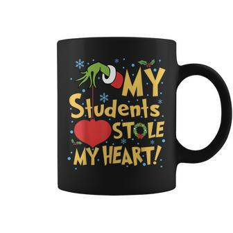 My Students Stole My Heart Christmas School Teacher Coffee Mug - Seseable
