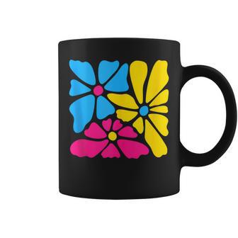 Subtle Pansexual Flower Floral Pan Pride Month Lgbtq Plant Coffee Mug - Monsterry