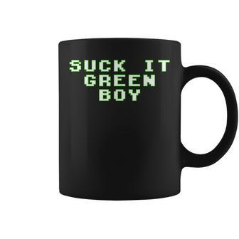 Suck It Green Boy Wilbur Soot And Tommyinnit Quote Coffee Mug | Crazezy UK