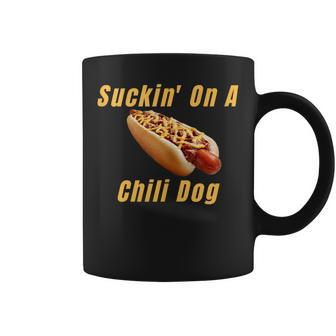 Suckin' On A Chili Dog Detroit Michigan Hot Dog Coffee Mug - Monsterry DE