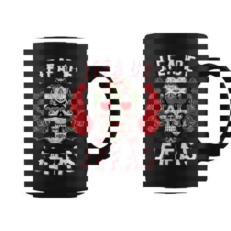 Sugar Skull For Girls Red Roses Jefa Taza de café - Regaloses
