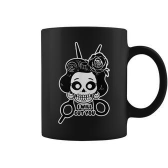 Sugar Skull Will Cut You Calavera Day Of The Dead Coffee Mug - Monsterry CA