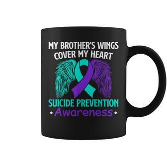 Suicide Prevention Awareness My Brother's Cover My Heart Coffee Mug - Monsterry