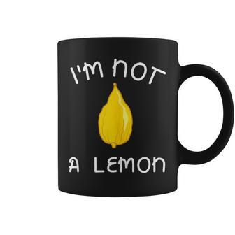 Sukkot Etrog I'm Not A Lemon Four Species Lulav Sukkah Coffee Mug - Monsterry DE