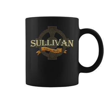 Sullivan Irish Surname Sullivan Family Name Celtic Cross Coffee Mug - Seseable