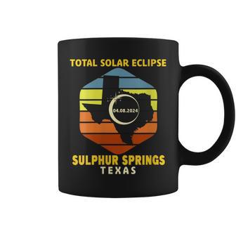 Sulphur Springs Texas Total Solar Eclipse 2024 Coffee Mug - Monsterry DE