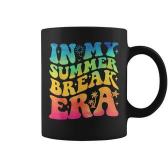In My Summer Break Era Summer Break Groovy Teacher Tie Dye Coffee Mug - Seseable