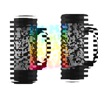 In My Summer Break Era Summer Break Groovy Teacher Tie Dye Coffee Mug - Seseable