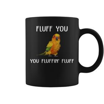 Sun Conure Fluff You Conure Parrot Bird Coffee Mug - Monsterry