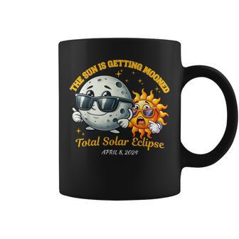 The Sun Is Getting Mooned Eclipse April 2024 Coffee Mug | Mazezy